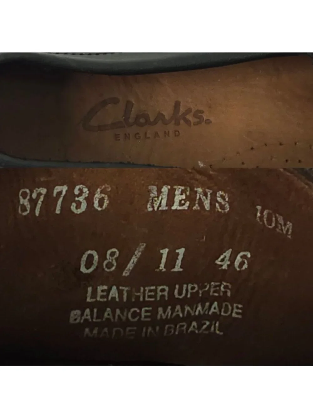 Clarks Leather Driving Loafers Mens 10 M Black Slip On Casual Shoes Moccasins
